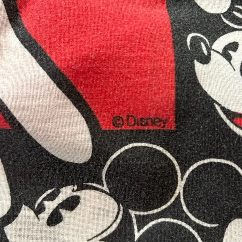 Vintage Disney Mickey‎ Mouse Pillowcase Unisex Standard Red 90s Made in USA